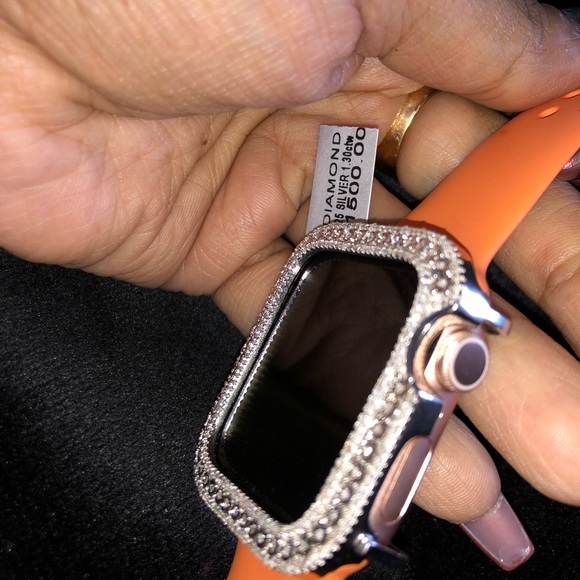 Genuine Real Diamond Bezel for Apple Watch all series custom made free appraisal - Picture 13 of 17